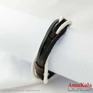 دستبند چرمی مردانه Bracelet کد DSB18131W