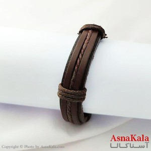 دستبند چرمی مردانه Bracelet کد DSB18134W