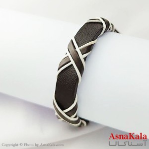 دستبند چرمی مردانه Bracelet کد DSB18138W