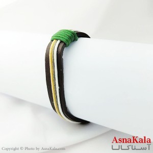 دستبند چرمی مردانه Bracelet کد DSB18141W