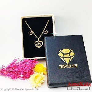 نیمست استیل زنانه طرح قلب کد NIM1471W