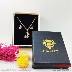 نیمست استیل زنانه طرح ماه و ستاره کد NIM1476W