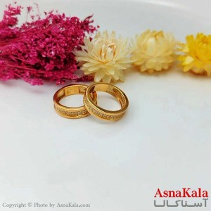 حلقه طلاروس زنانه مدل نگین دار Talaroos Ring کد ANG1983W