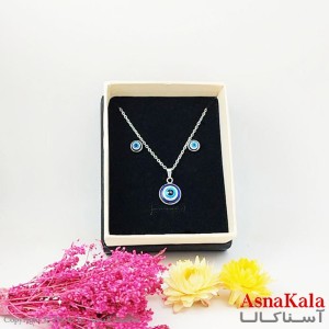 نیمست استیل زنانه طرح چشم نظر کد NIM1484W