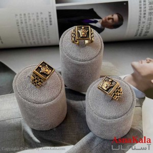 انگشتر طلاروس مردانه مدل تاج پادشاهی Talaroos Ring Men کد ANG1983W