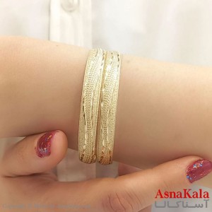 النگو زنانه طلاروس برش سی ان سی 8میل talarus bangle کد DSB18174W - آسناکالا