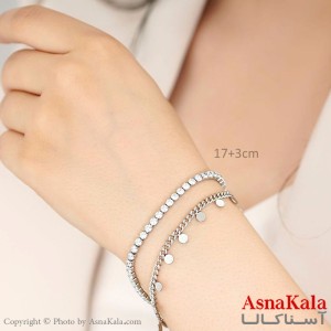 دستبند استیل زنانه Women Steel Bracelet کد DSB18181W