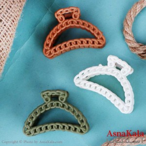 کلیپس مو زنانه حجم مو متوسط سایز 8 در 4 سانت جنس خارجی کد HAIR1309W