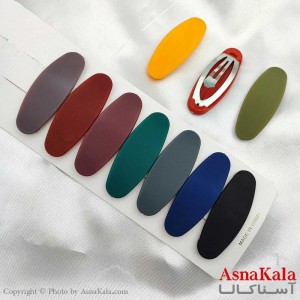 گیره مو رنگی تق تقی جنس خارجی مجموعه 10 عددی کد HAIR1318W