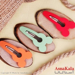 گیره مو تق تقی کارتی سایز 5.5 در 1.7 سانت کد HAIR1374W