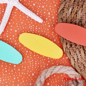 گیره مو تق تقی مدل مستطیل سایز 5.5 در 1.7 سانت کد HAIR1382W