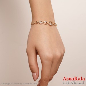 دستبندژوپینگ مدل پیچ نگین دار کد DSB18193W