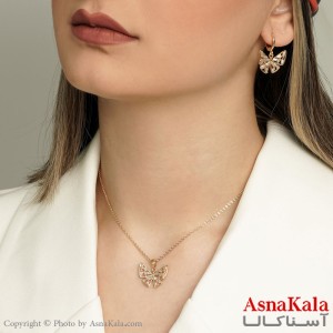 نیمست استیل زنانه طرح پروانه کد NIM1499W