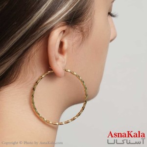 گوشواره دایره حلقوی زنانه استیل 316  کد GSH15246W