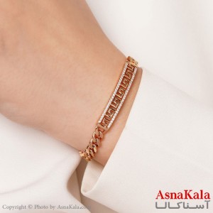 دستبند ژوپینگ مدل ورساچه نگیندار کد DSB18215W