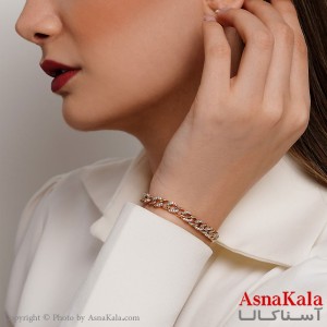 دستبند ژوپینگ زنانه مدل طاها کد DSB18225W