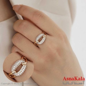 انگشتر ژوپینگ مدل فول نگین کد ANG19106W