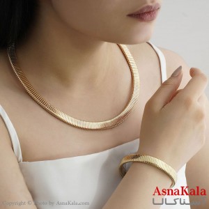 ست استیل سایز 10 میل زنانه طرح طوق کد NIM14111W