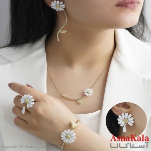 ست استیل زنانه طرح بابونه کد NIM14112W