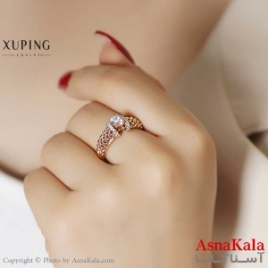 انگشتر ژوپینگ مدل تک نگین کد ANG19107W