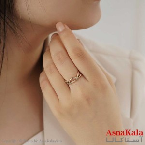 انگشتر ژوپینگ مدل فری سایز دولاین  کد ANG19111W