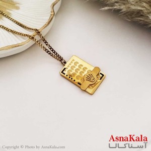 گردنبند رولکس استیل316 طلایی کد GNB16283W