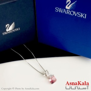 گردنبند سواروسکی اورجینال مدل نگین پروانه به همراه کارت گارانتی و جعبه سواروفسکی کد GNB16328W