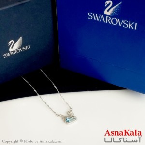 گردنبند سواروسکی اورجینال مدل قوی آبی به همراه کارت گارانتی و جعبه سواروفسکی کد GNB16332W