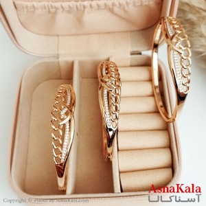 دستبند ژوپینگ اصل مدل کارتیر رنگ طلایی کد DSB18258W