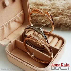 دستبند ژوپینگ اصل زنانه مدل نگین دار مدرن کد DSB18271W