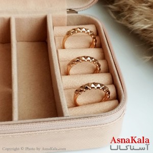 انگشتر ژوپینگ اصل طلایی زنانه مدل خورشیدی  کد ANG19192W