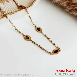 گردنبند دخترانه رولو ROLO CHAIN استیل طلایی کد GNB16397W