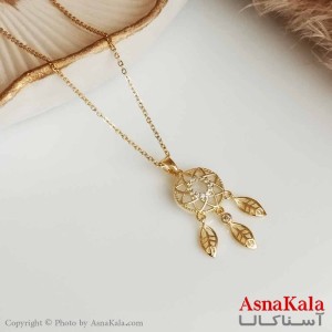 گردنبند دریم کچر زنانه استیل طلایی کد GNB16422W