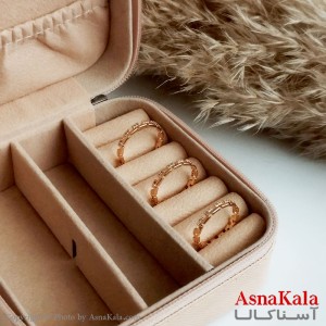 انگشتر ژوپینگ اصلی با آبکاری طلا زنانه مدل ورساچه نگین دار کد ANG19196W