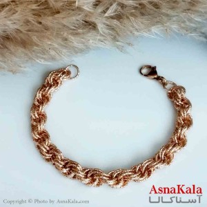 بدلیجات دستبند ام اند ال ژوپینگ طلایی زنانه حلقه ای کد DSB18345W