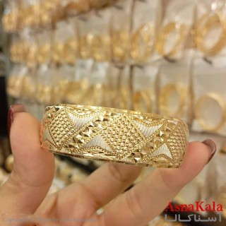 النگو طلاروس 20میل زنانه خارجی  برند NG طلایی طرح خاص با کارت گارانتی کد DSB18595w