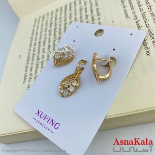 نیم ست زنانه مدل برگ طلایی  برند ژوپینگ کد NIM1411W - اسنا کالا
