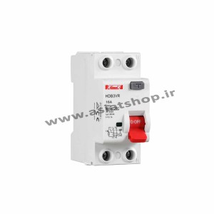 کلید نشتی جریان  RCCB دو پل 80 آمپر هیمل-حساسیت 30 میلی آمپر  کد HDB3VR280SC