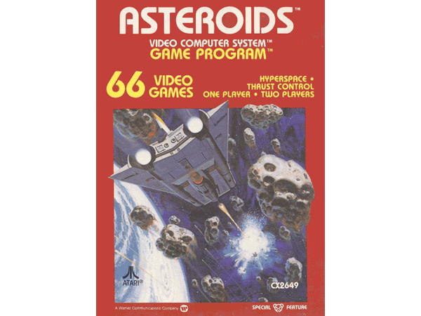 بازی آسترویدز برای آتاری 2600