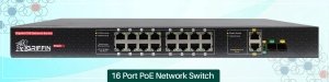 16 Port PoE Network Switch