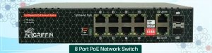 8 Port PoE Network Switch