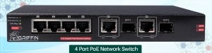 4 Port PoE Network Switch