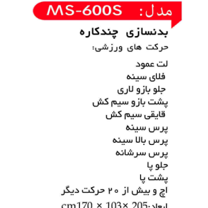 دستگاه چند کاره مدل MS-600S