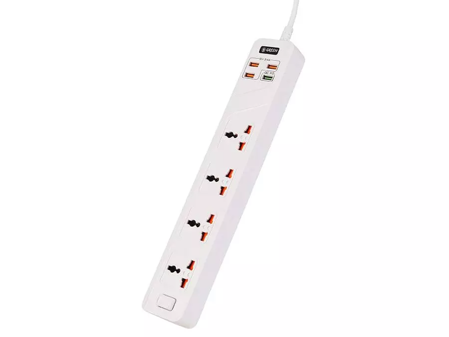 چند راهی و شارژر شیائومی 4 سوکت و 3 یو اس بی Xiaomi Mijia MJSWSKCXB-01QM Power Strip