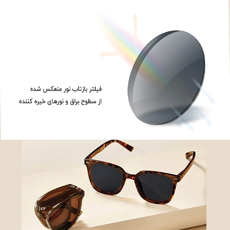 عینک آفتابی تاشو شیائومی Xiaomi Mijia folding polarized sunglasses MJTA01LM