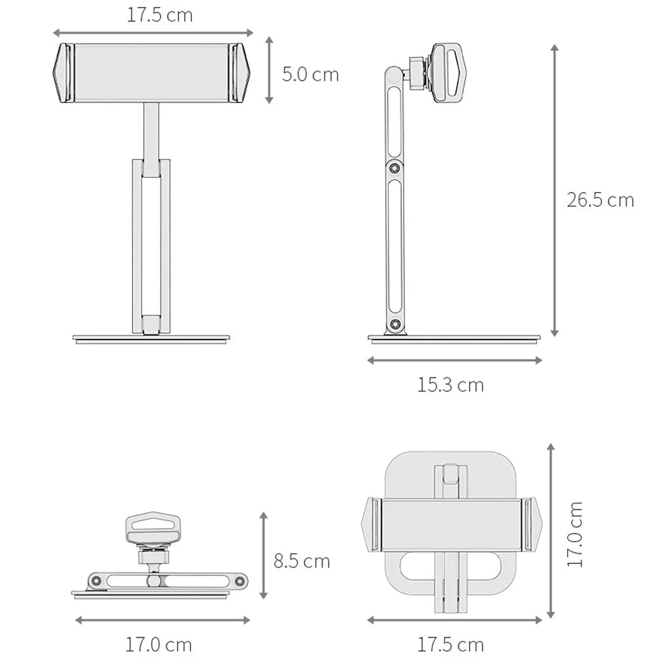 استند و پایه خنک کننده لپ تاپ تاشو P43 laptop stand