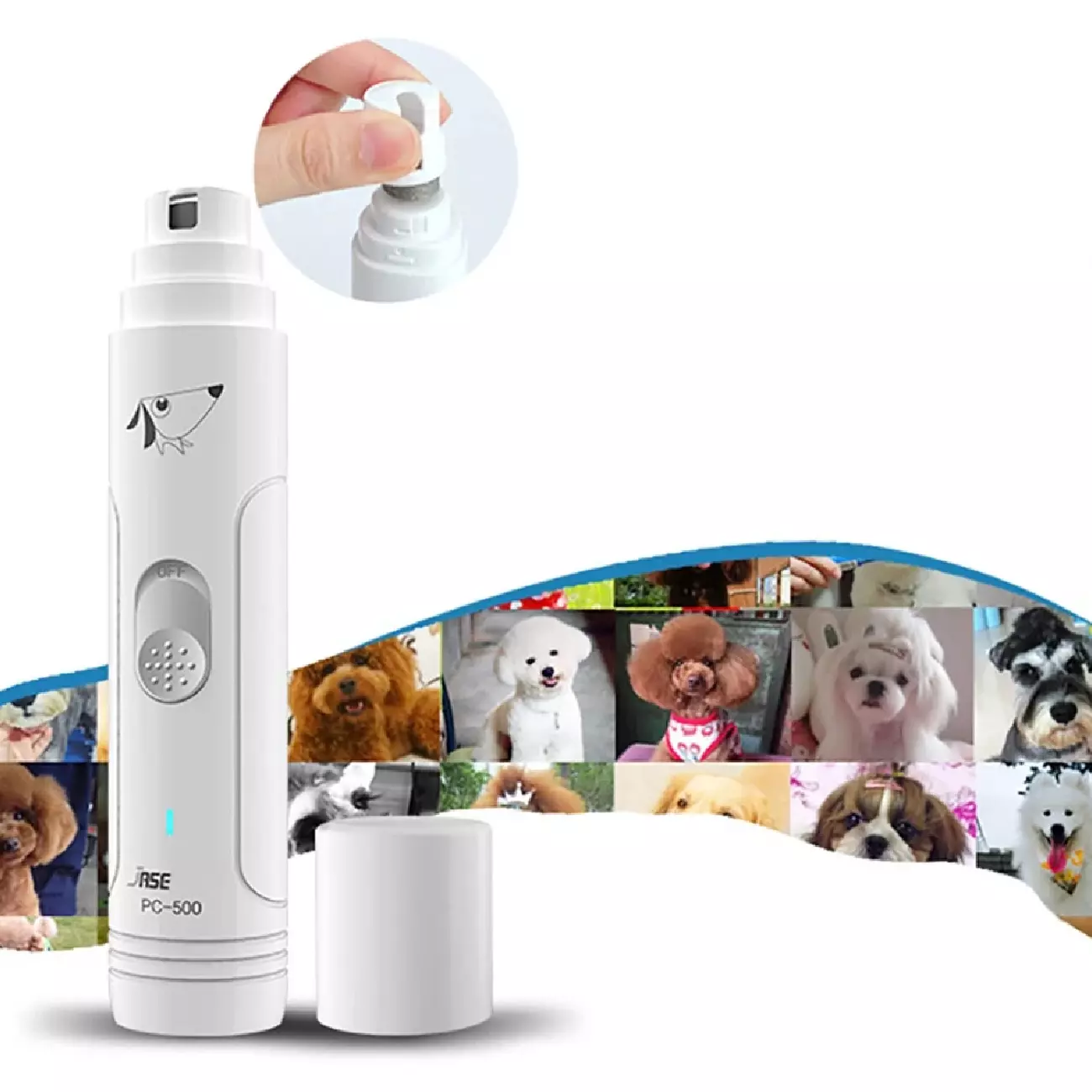 ناخن‌گیر حیوانات خانگی دارای چراغ شیائومیYoupin PEKTIT Pet Electric LED Nail Clipper with Anti-splash Design