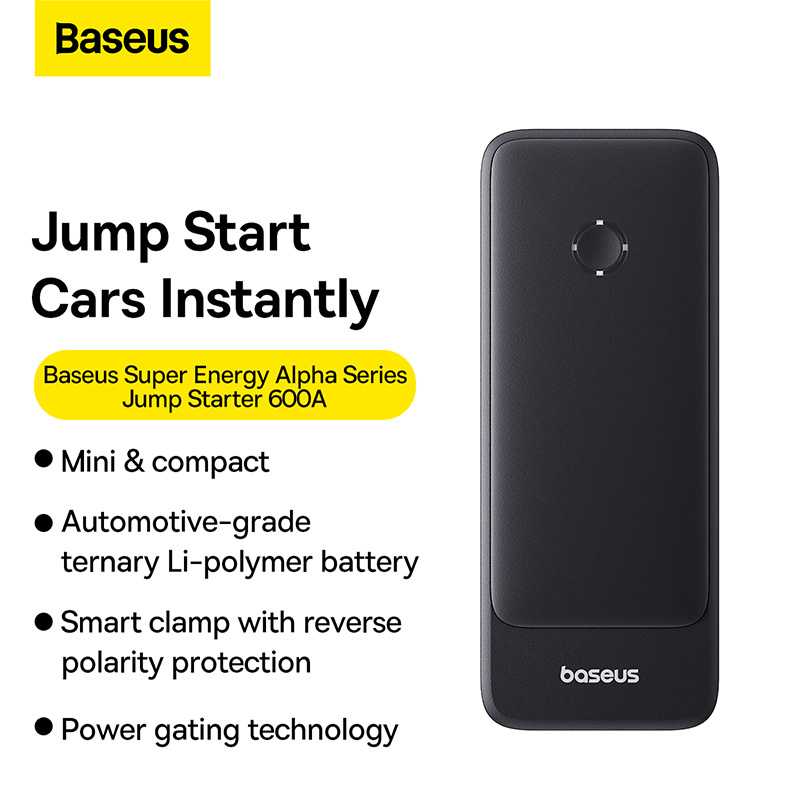 پاوربانک و جامپ استارتر خودرو 6000 میلی آمپر بیسوس Baseus CH006 Super Energy Alpha C00259200121-00