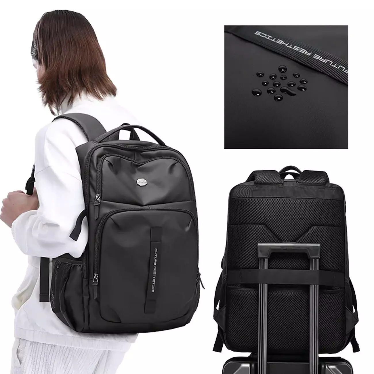 کوله پشتی لپ تاپ 15.6 اینچ ضد سرقت با درگاه تایپ‌سی بنج Bange Shelter Stylish Laptop 15.6" Backpack BG-3005