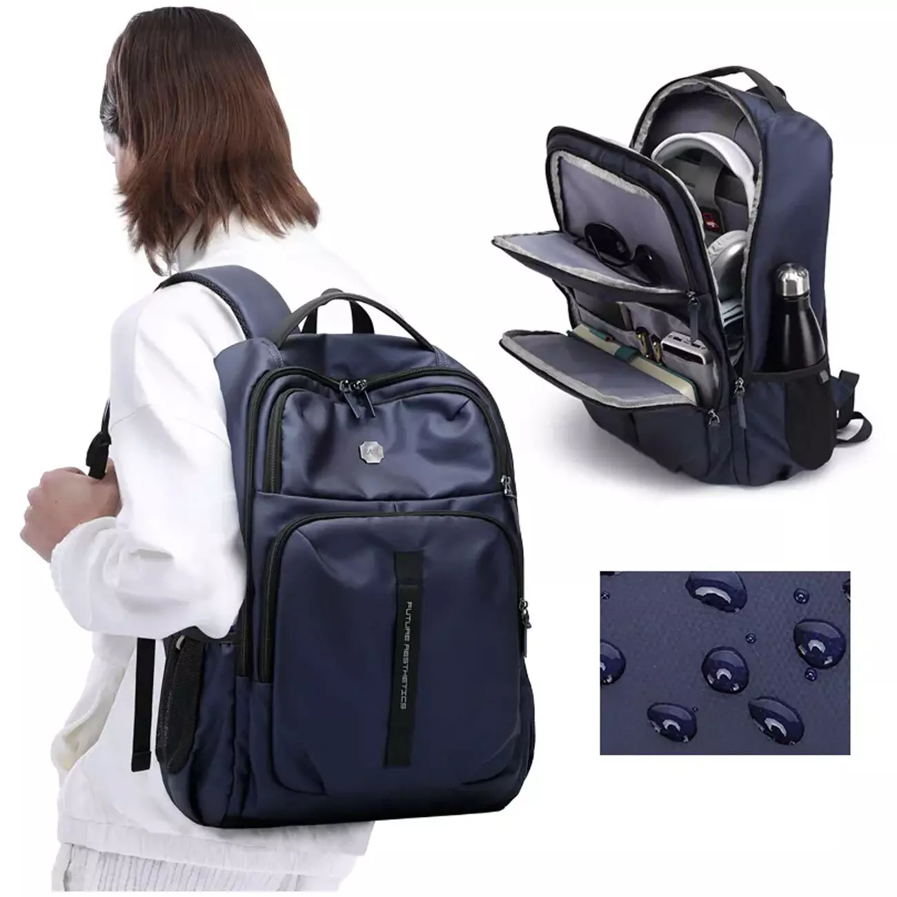 کوله پشتی لپ تاپ 15.6 اینچ ضد سرقت با درگاه تایپ‌سی بنج Bange Shelter Stylish Laptop 15.6" Backpack BG-3005